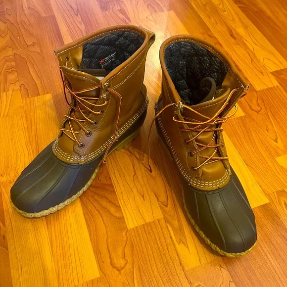 Gore-Tex Insulated L.L. Bean Duck Boots- 9- New Soles and Lining! Made in USA - Picture 1 of 9